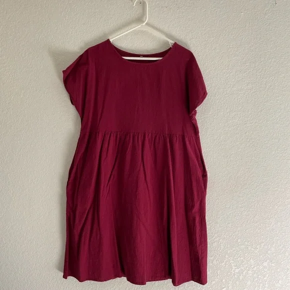 halter empire waist dress Delia's Sateen Rosette Empire Waist Babydoll Dress